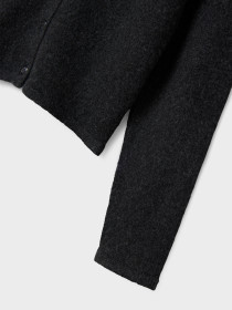 NAME IT Strik Cardigan Saluna Dark Grey Melange